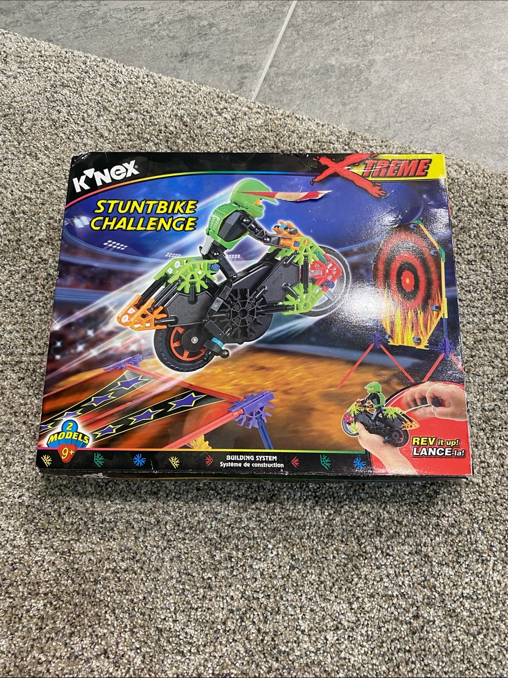 Knex Xtreme Stuntbike Challenge Building Set - Green/Black